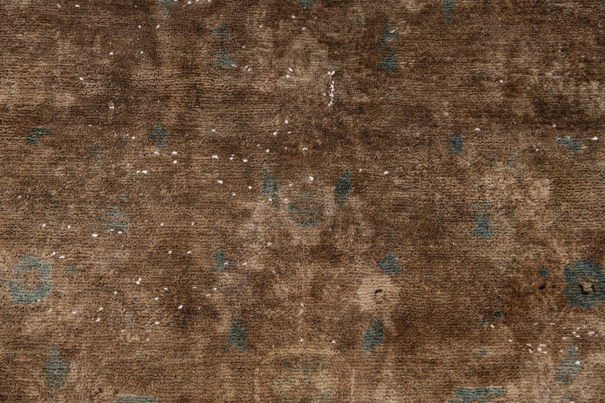 5' 3 x 7' 10 Hand Knotted Ultra Vintage Persian Wool Rug