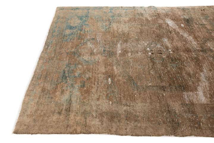 5' 3 x 6' 10 Hand Knotted Ultra Vintage Persian Wool Rug