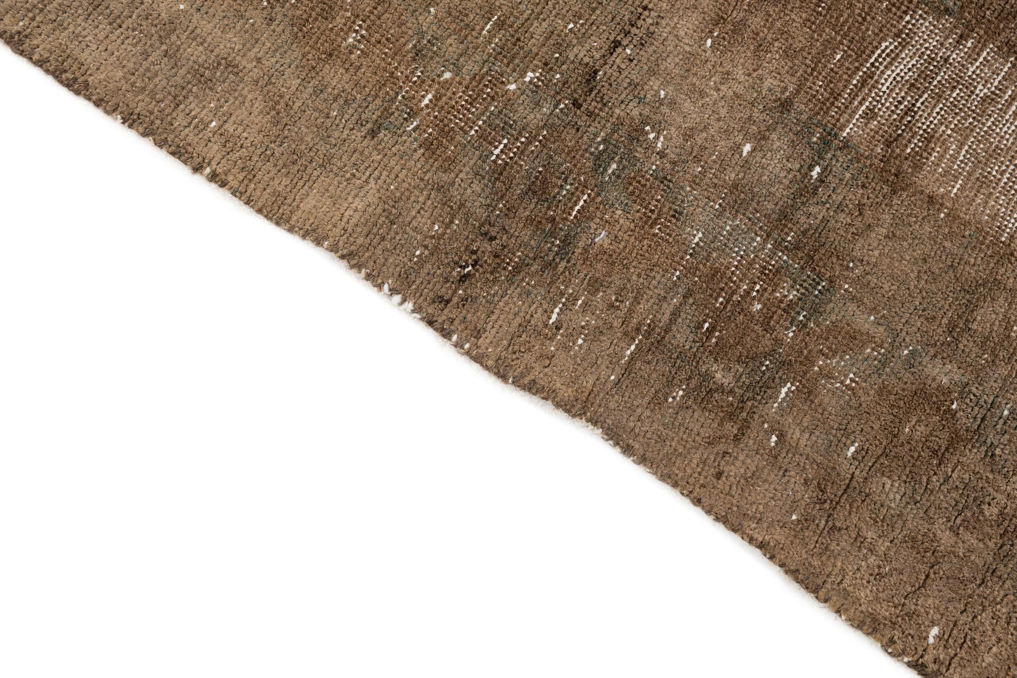 5' 3 x 6' 10 Hand Knotted Ultra Vintage Persian Wool Rug