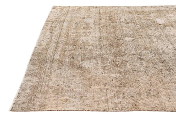 Detail image of 7' 8 x 11' 6 Hand Knotted Ultra Vintage Persian Wool Rug