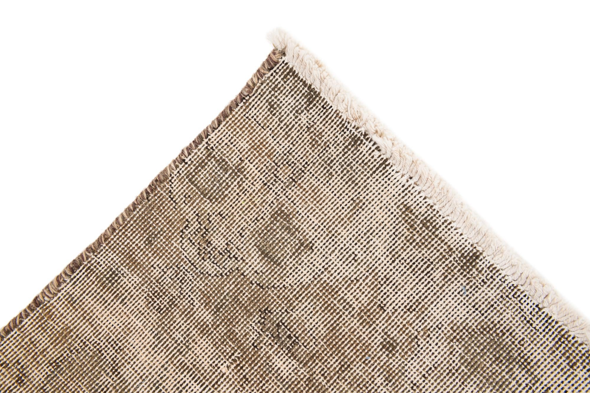 7' 8 x 11' 6 Hand Knotted Ultra Vintage Persian Wool Rug
