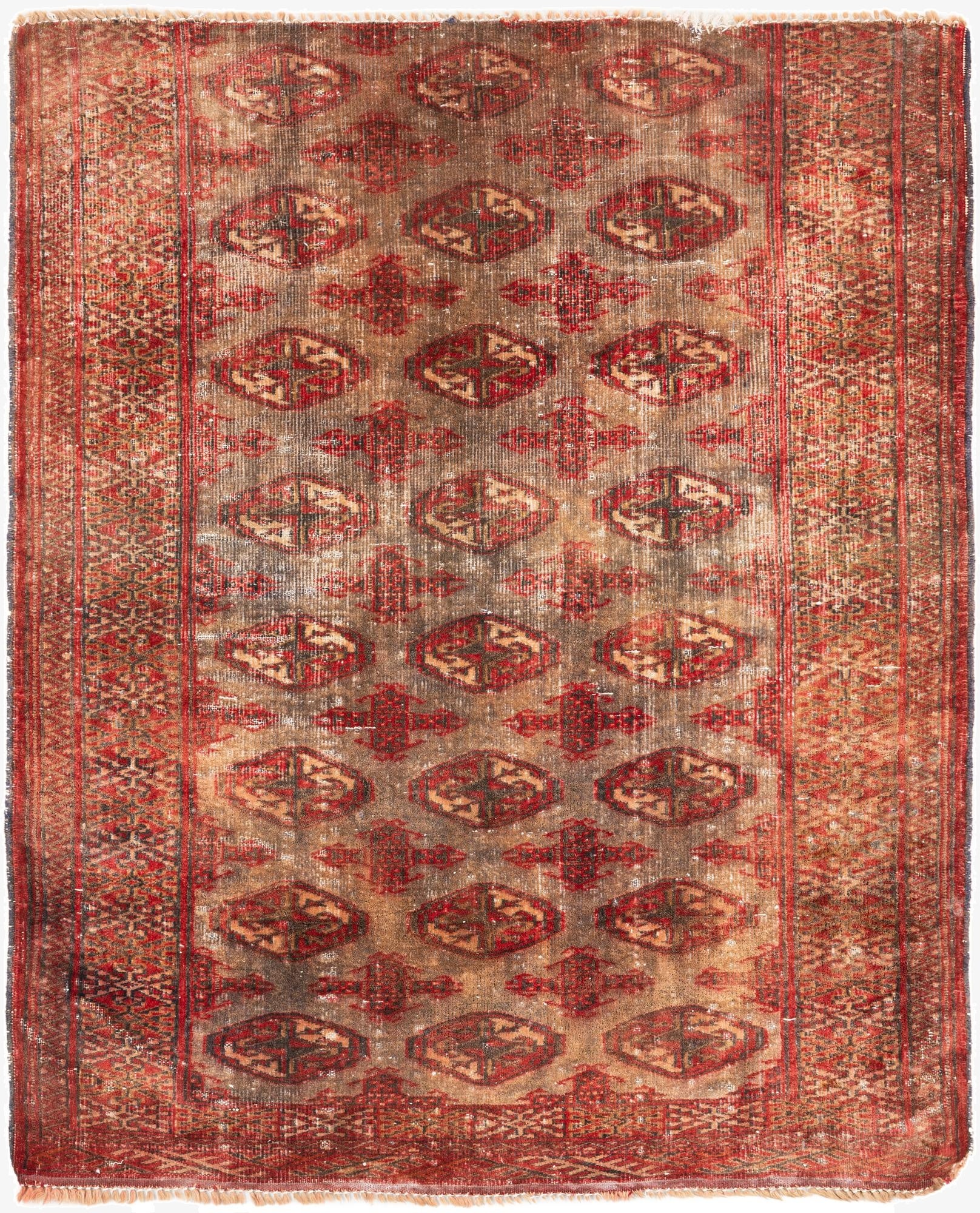 3' 1 x 4'  Hand Knotted Ultra Vintage Persian Wool Rug