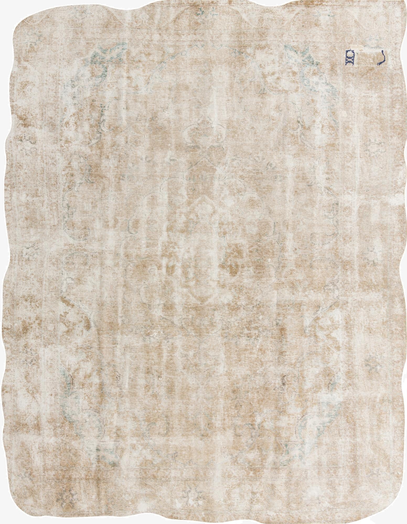 9' 10 x 12' 7  Hand Knotted Ultra Vintage Persian Wool Rug