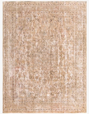 9' 6 x 12' 9 Hand Knotted Ultra Vintage Persian Wool Rug