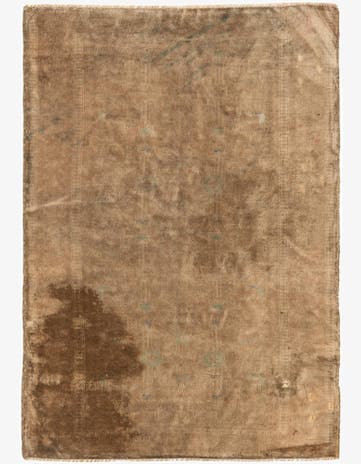 3' 5 x 4' 10 Hand Knotted Ultra Vintage Persian Wool Rug