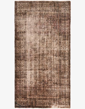 4' 10 x 9' 5 Hand Knotted Ultra Vintage Persian Wool Rug