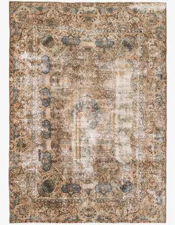 8' 1 x 11' 2 Hand Knotted Ultra Vintage Persian Wool Rug