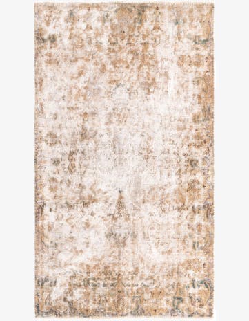 3' 7 x 6' 5 Hand Knotted Ultra Vintage Persian Wool Rug