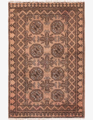 2' 5 x 3' 9 Hand Knotted Ultra Vintage Persian Wool Rug