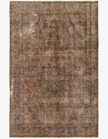 6' 6 x 9' 4 Hand Knotted Ultra Vintage Persian Wool Rug