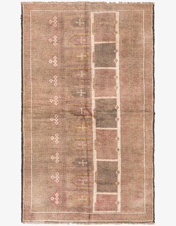 3' x 4' 10 Hand Knotted Ultra Vintage Persian Wool Rug