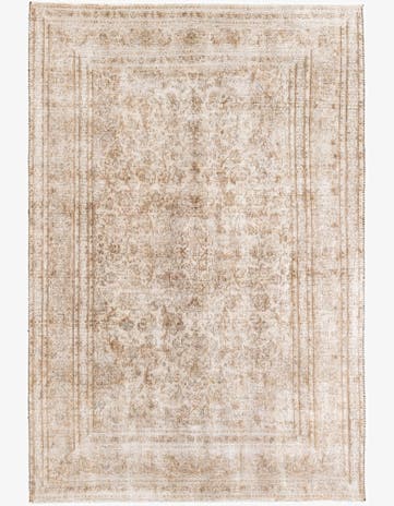 6' 3 x 9' 5 Hand Knotted Ultra Vintage Persian Wool Rug