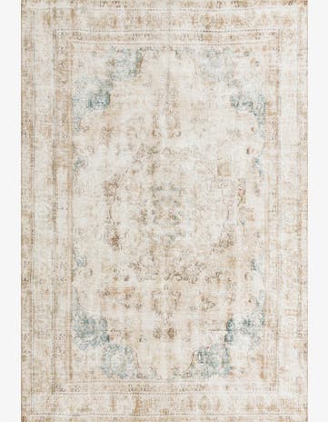 6' 3 x 9' Hand Knotted Ultra Vintage Persian Wool Rug