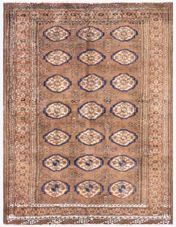 3' 8 x 4' 8 Hand Knotted Ultra Vintage Persian Wool Rug