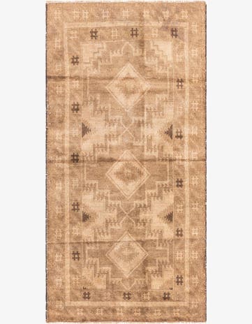 3' 5 x 6' 6 Hand Knotted Ultra Vintage Persian Wool Rug