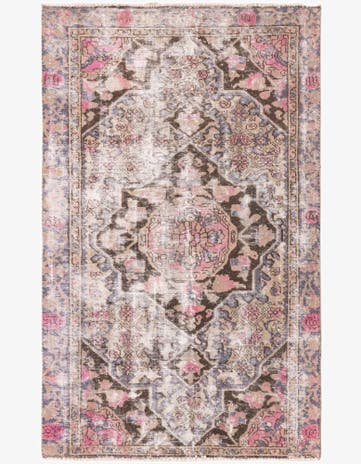 4' x 6' 3 Hand Knotted Ultra Vintage Persian Wool Rug
