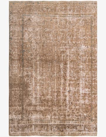 8' 4 x 12' 10 Hand Knotted Ultra Vintage Persian Wool Rug