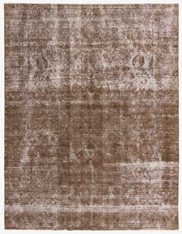 9' 10 x 12' 9 Hand Knotted Ultra Vintage Persian Wool Rug