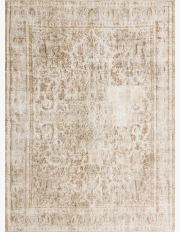 9' 2 x 12' 2 Hand Knotted Ultra Vintage Persian Wool Rug