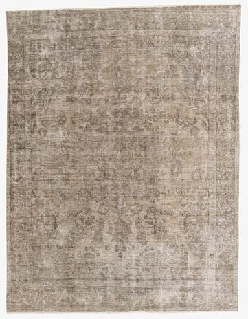 9' 3 x 12' 1 Hand Knotted Ultra Vintage Persian Wool Rug