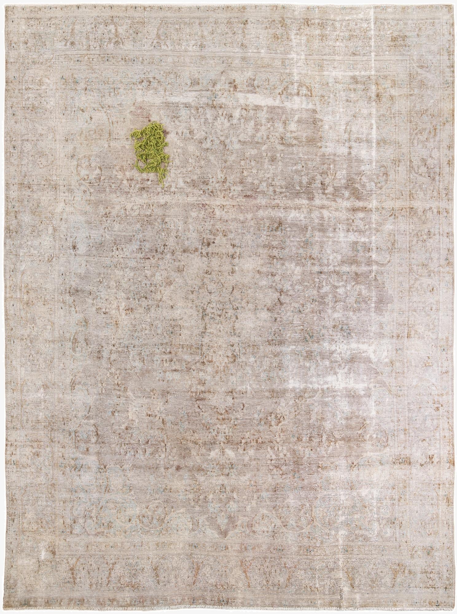 9' 4 x 12' 6  Hand Knotted Ultra Vintage Persian Wool Rug