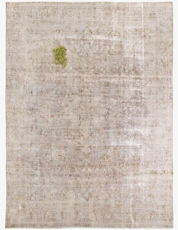 9' 4 x 12' 6 Hand Knotted Ultra Vintage Persian Wool Rug