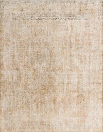 9' 10 x 12' 8 Hand Knotted Ultra Vintage Persian Wool Rug