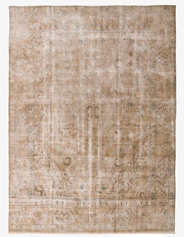 9' 3 x 12' 9 Hand Knotted Ultra Vintage Persian Wool Rug