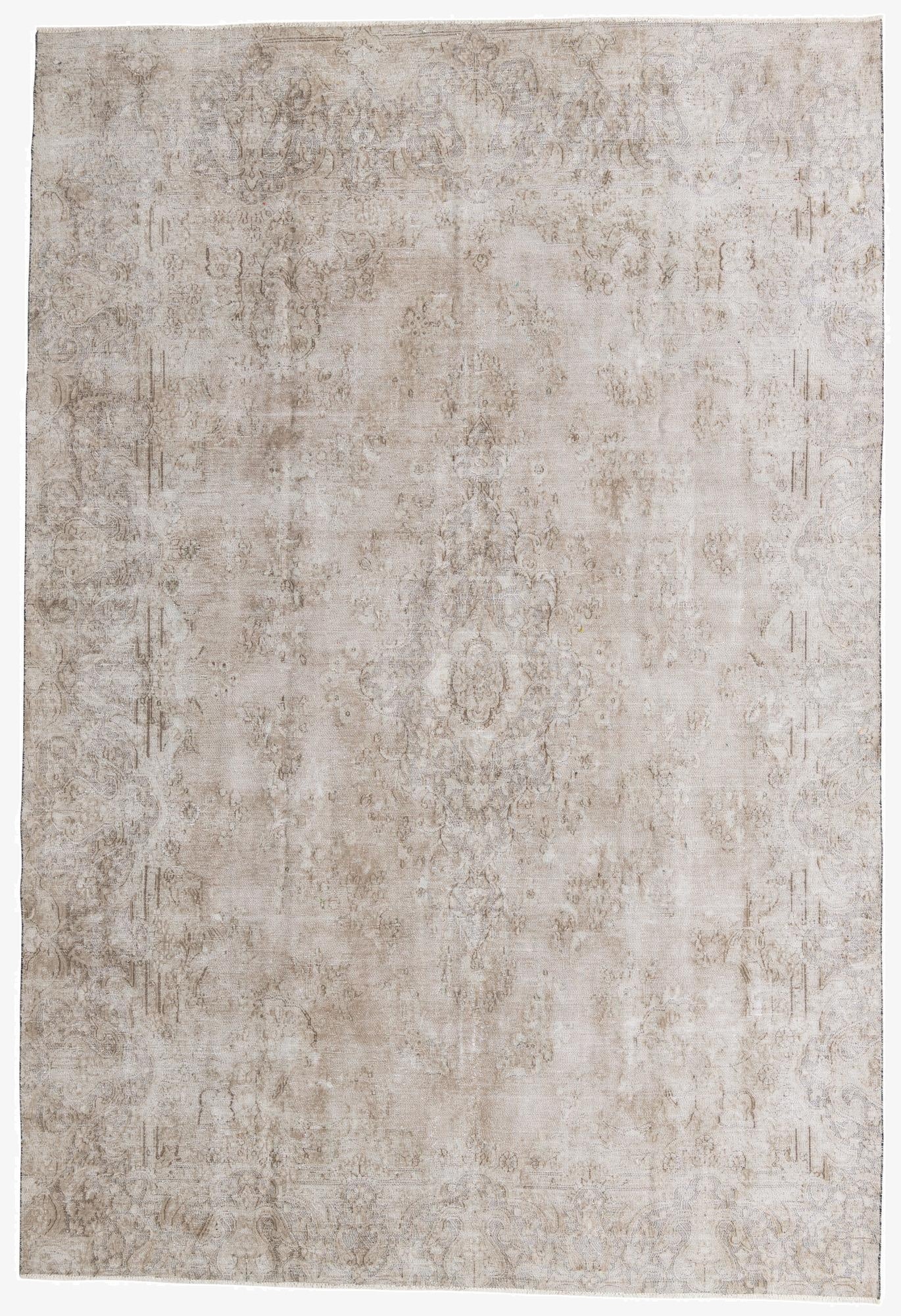 8' 7 x 12' 7  Hand Knotted Ultra Vintage Persian Wool Rug