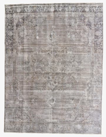 9' 5 x 12' 3 Hand Knotted Ultra Vintage Persian Wool Rug