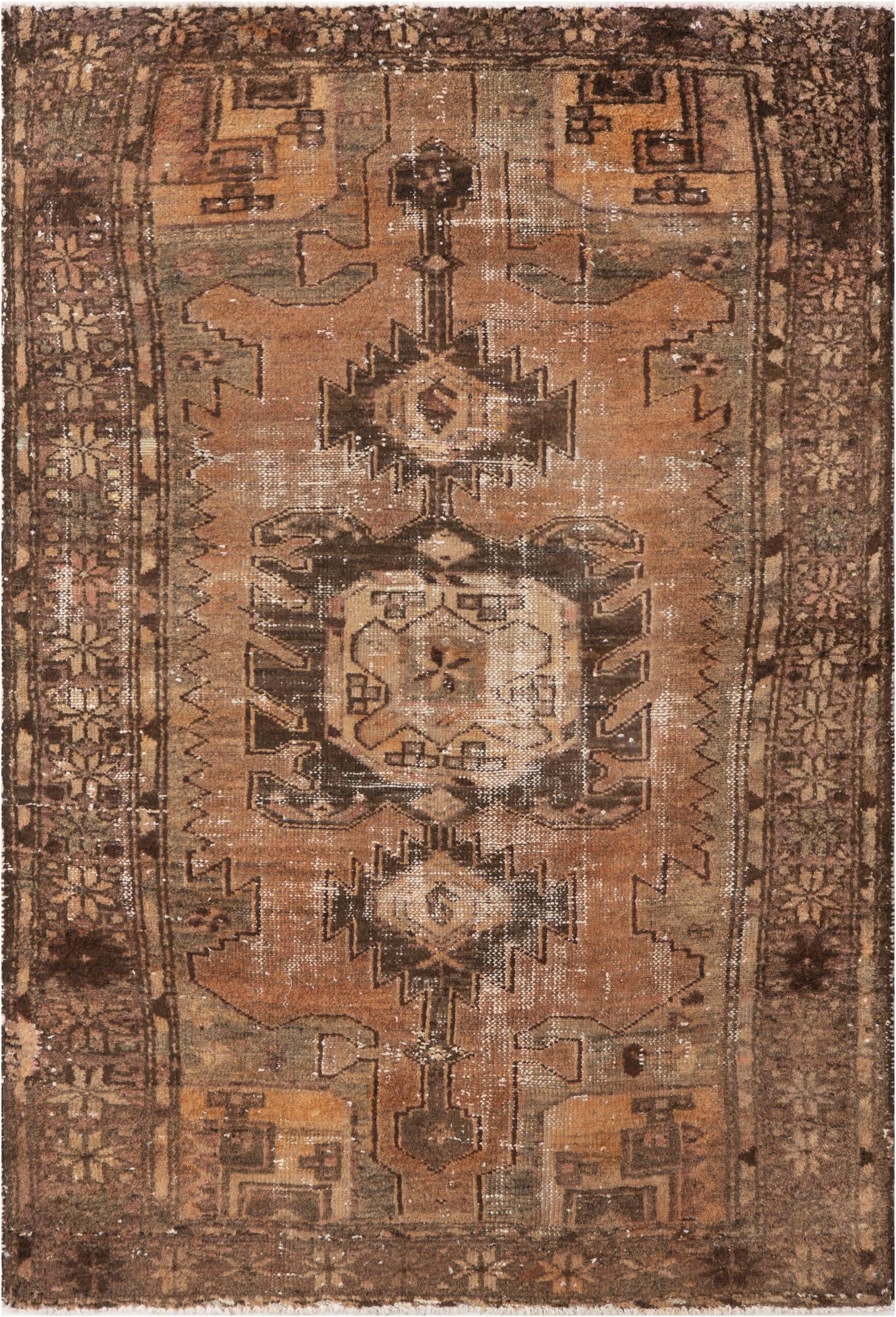 Primary image 3' 4 x 5'  Hand Knotted Ultra Vintage Persian Wool Rug