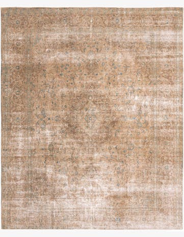 9' 7 x 12' 1 Hand Knotted Ultra Vintage Persian Wool Rug