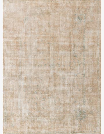 9' 7 x 13' 2 Hand Knotted Ultra Vintage Persian Wool Rug