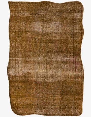 4' x 6' Hand Knotted Ultra Vintage Persian Wool Rug