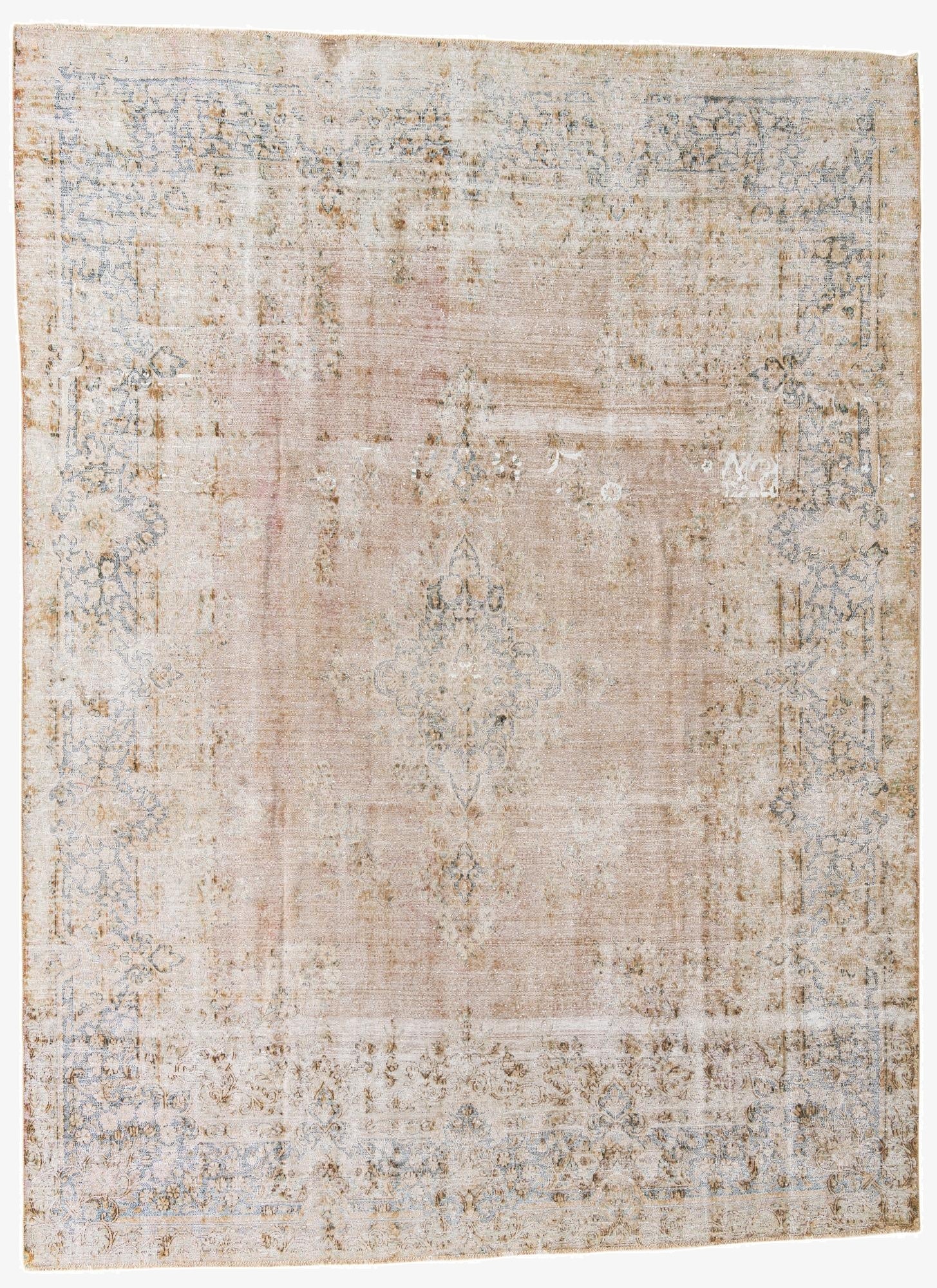 8' 6 x 11' 6  Hand Knotted Ultra Vintage Persian Wool Rug