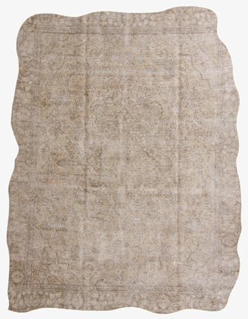 9' 5 x 12' 2 Hand Knotted Ultra Vintage Persian Wool Rug