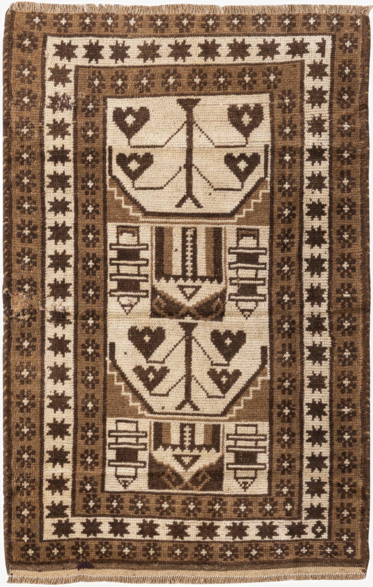 3' x 4' 5  Hand Knotted Ultra Vintage Persian Wool Rug