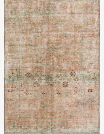 6' 7 x 9' 2 Hand Knotted Ultra Vintage Persian Wool Rug