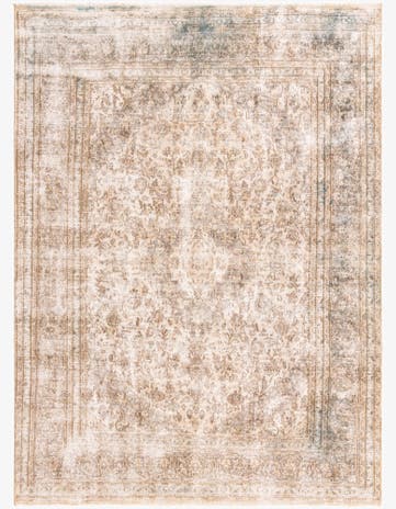 8' x 11' Hand Knotted Ultra Vintage Persian Wool Rug