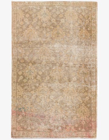 3' 1 x 4' 10 Hand Knotted Ultra Vintage Persian Wool Rug