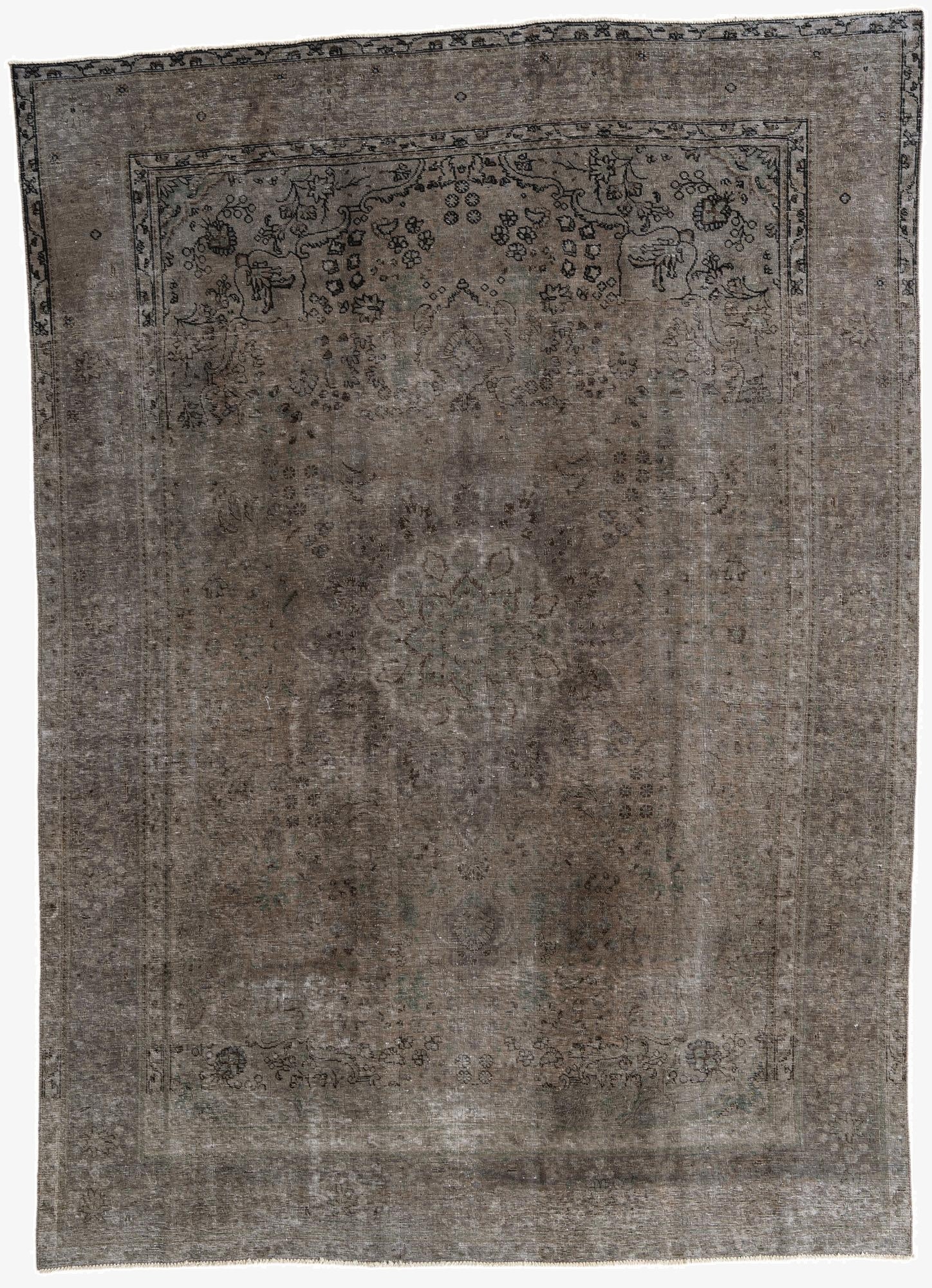 8' x 11' 2  Hand Knotted Ultra Vintage Persian Wool Rug