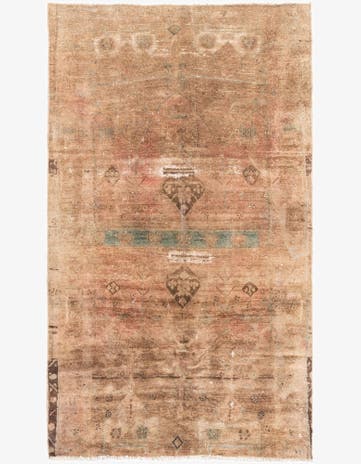 4' 10 x 8' 3 Hand Knotted Ultra Vintage Persian Wool Rug