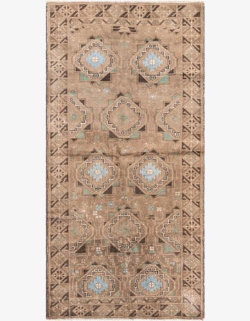 3' 4 x 6' 9 Hand Knotted Ultra Vintage Persian Wool Rug