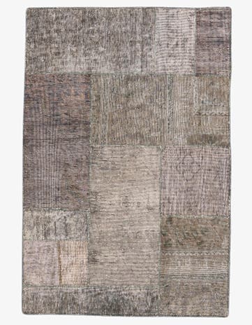 3' 5 x 5' Hand Knotted Ultra Vintage Persian Wool Rug