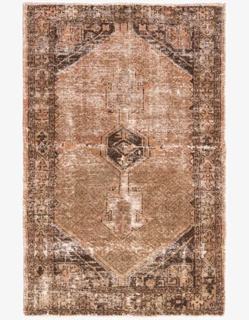 3' 3 x 4' 10 Hand Knotted Ultra Vintage Persian Wool Rug