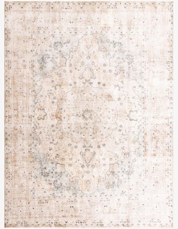 9' 6 x 12' 9 Hand Knotted Ultra Vintage Persian Wool Rug