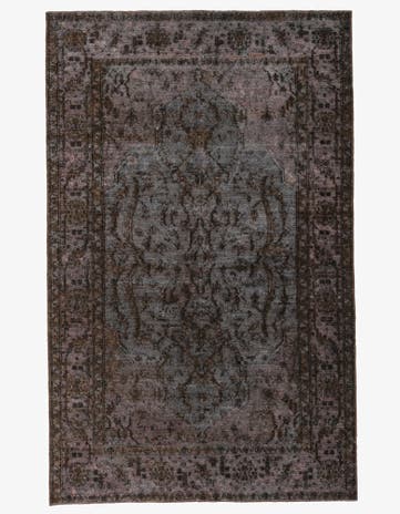 5' 7 x 9' Hand Knotted Ultra Vintage Persian Wool Rug