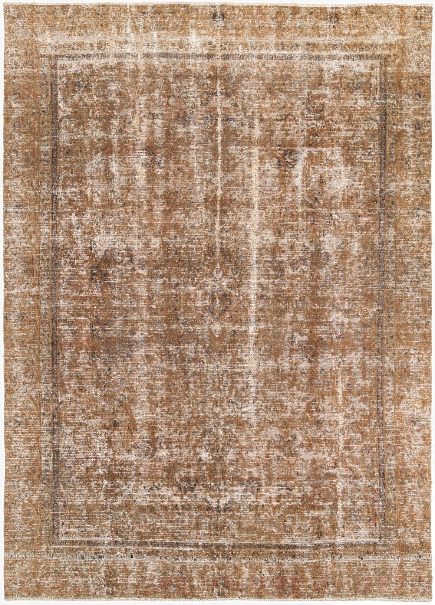 8' 6 x 11' 8  Hand Knotted Ultra Vintage Persian Wool Rug