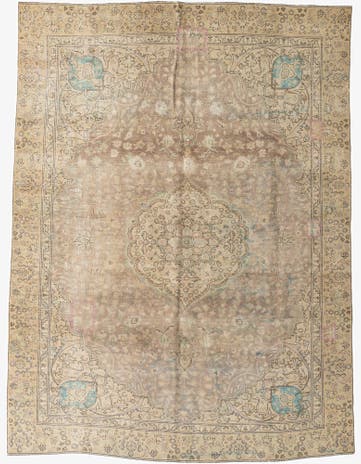 7' 5 x 10' Hand Knotted Ultra Vintage Persian Wool Rug