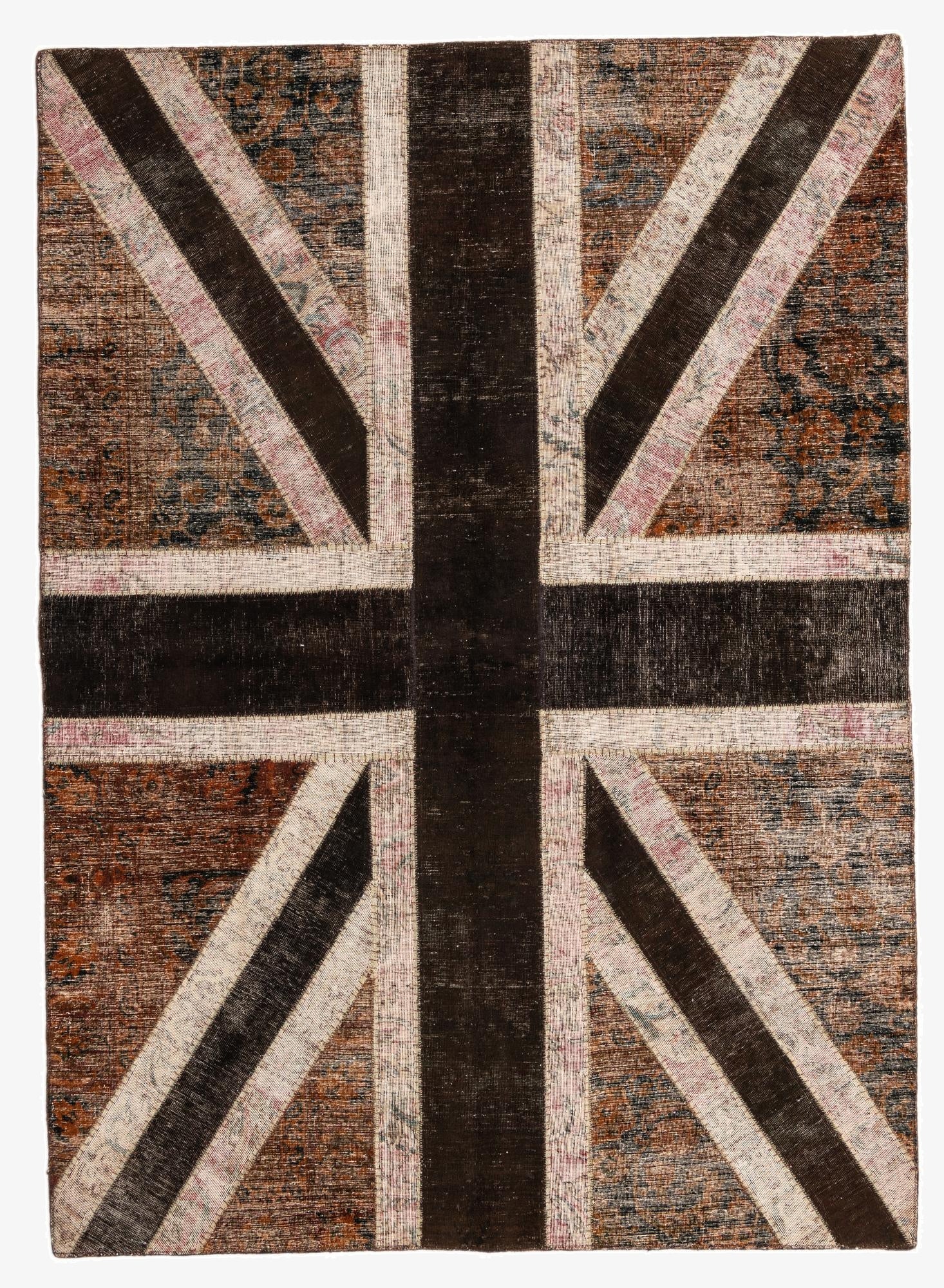 6' 8 x 7' 11  Hand Knotted Ultra Vintage Persian Wool Rug